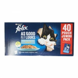 FELIX As Good As It Looks Adult Wet Cat Food Ocean Feasts in Jelly 40x100g
