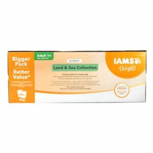 IAMS Delights Land & Sea Collection In Gravy Cat Wet Food 48x85g