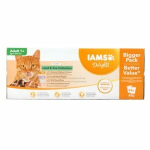 IAMS Delights Land & Sea Collection In Gravy Cat Wet Food 48x85g