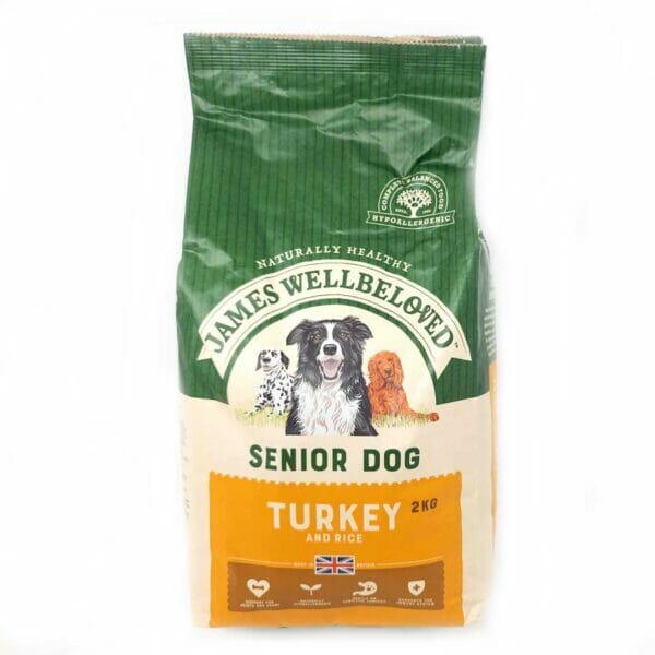 James Wellbeloved Senior Turkey and Rice Dry Dog Food 2kg