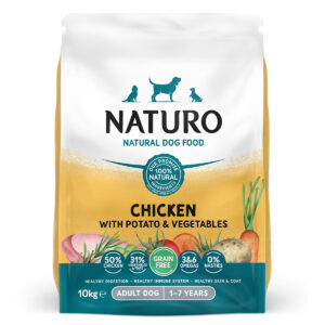 Naturo Grain Free Chicken with Potato and Vegetables 10kg Bag front