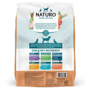 Back of Naturo Grain Free Turkey with Potato and Vegetables 10kg bag