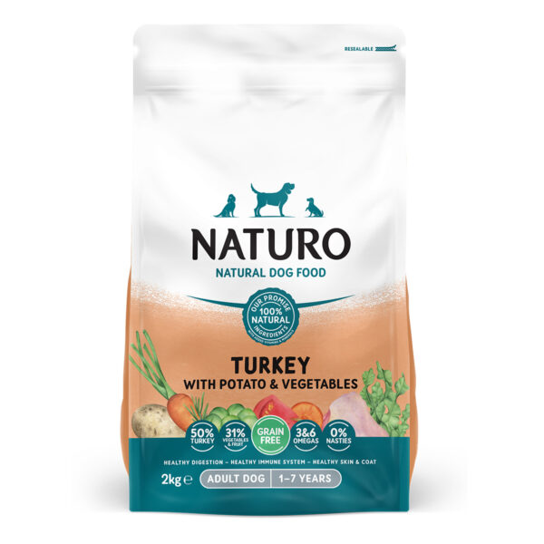 Naturo Grain Free Turkey with Potato 2kg front