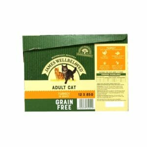 James Wellbeloved Grain Free Cat Food with Turkey in Gravy 12x85g