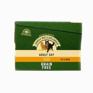 James Wellbeloved Grain Free Cat Food with Turkey in Gravy 12x85g