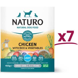 7 trays of Naturo Light Chicken with Rice and Vegetables 400g