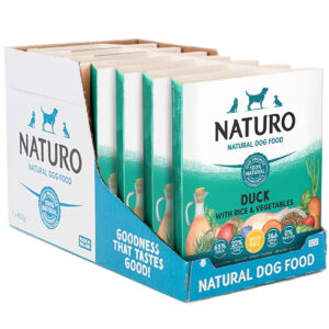 1 box of 7 trays of Naturo Duck with Rice & Veg 400g