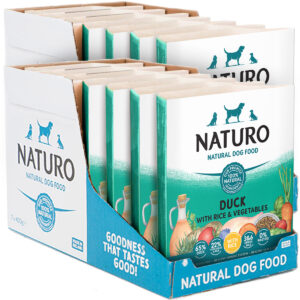 2 boxes of 7 trays of Naturo Duck with Rice & Veg 400g
