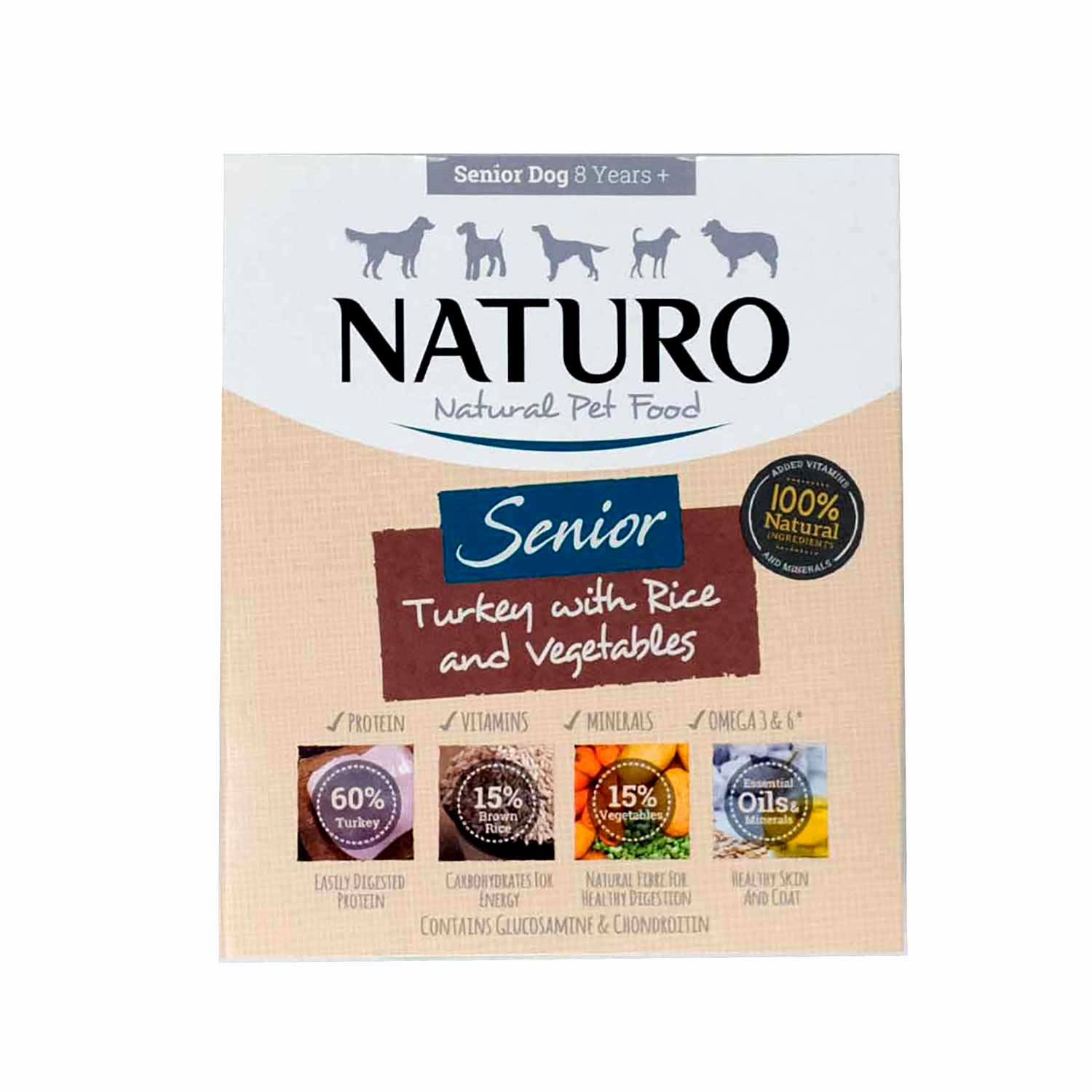 NATURO Natural Turkey with Rice and Vegetables Senior Wet Dog Food in ...