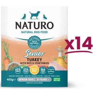 14 trays of Naturo Senior Turkey with Rice and Vegetables 400g