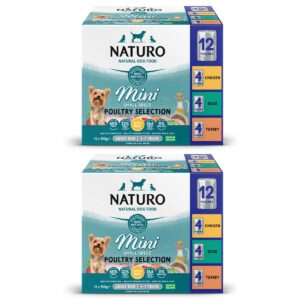 2 boxes of Naturo Mini Small Breed Poultry Selection