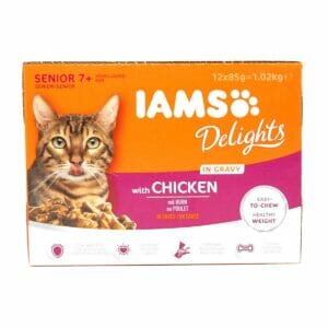 IAMS Delights Senior Land & Sea Collection with Chicken 7+ Years 12x85g