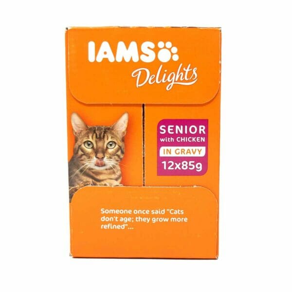 IAMS Delights Senior Land & Sea Collection with Chicken 7+ Years 12x85g end 2