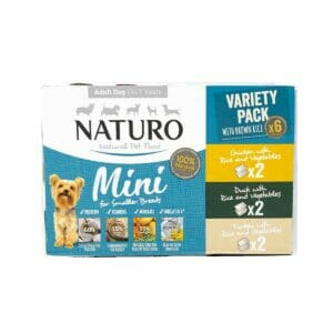 Naturo Adult Mini Dog with Rice Variety Pack 6x150