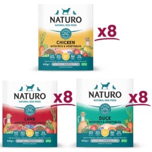 Naturo 12 for 11 Mixed Selection with Chicken Duck & Lamb - 24 x 400g trays
