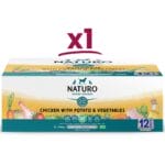 1 box of 12 trays of Naturo Grain Free Chicken with Potato and Vegetables 400g