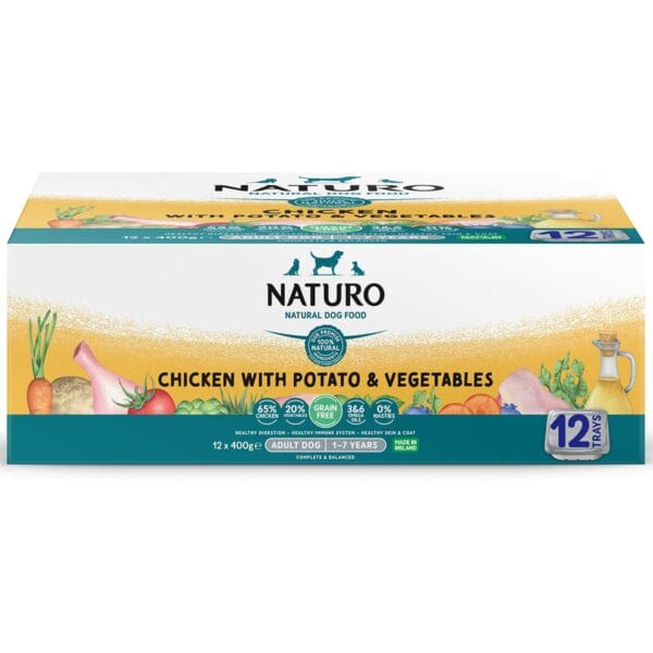 Naturo Grain Free Chicken with Potato and Vegetables 12 pack 1 box