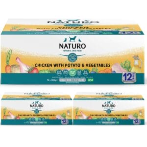 Naturo Grain Free Chicken with Potato and Vegetables 12 pack 3 box