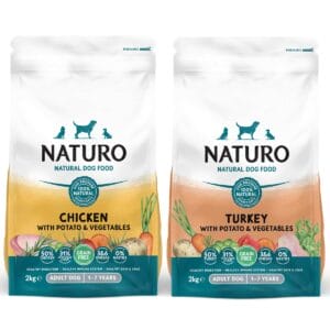 1 Pack of each 2kg Naturo Grain Free Chicken and Turkey with Potato and Vegetables