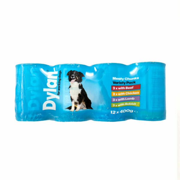 Dylan Variety Pack for Working Dogs 12 x 400g Pack