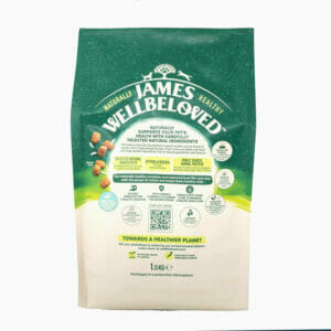James Wellbeloved Small Breed Duck & Rice Adult Dry Dog Food back pack