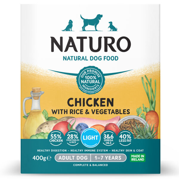 Naturo Light Chicken with Rice 400g Tray front
