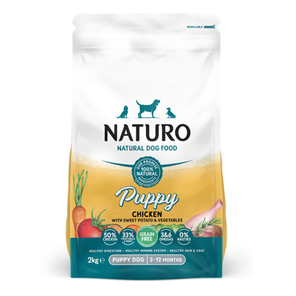 Naturo Puppy Chicken with Sweet Potato 2kg front