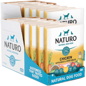 2 boxes of 7 trays of Naturo GF Chicken with Potato & Vegetables 400g