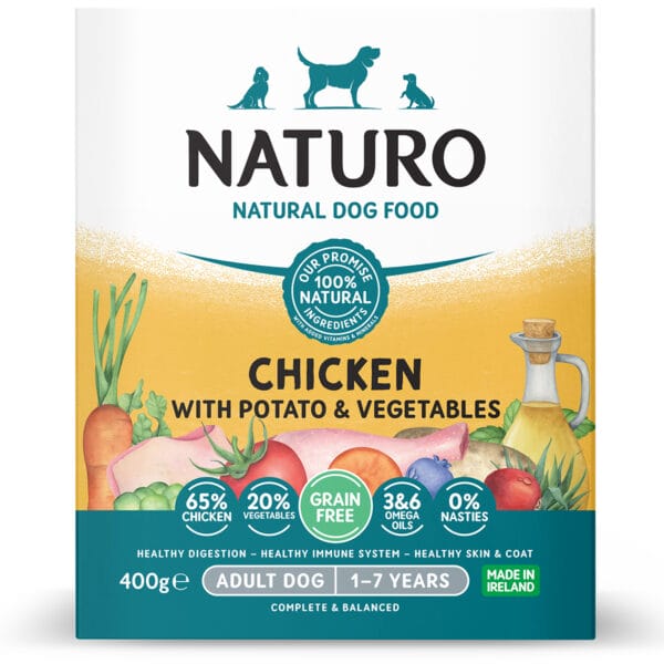 Nat GF Chicken with Potato 400g Tray front