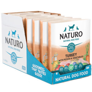 1 box of 7 trays of Naturo GF Turkey with Potato 400g