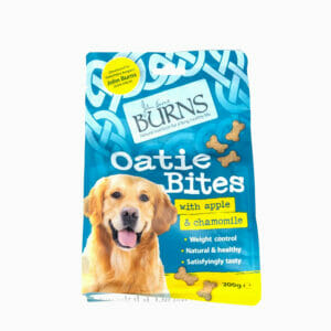 BURNS Oatie Bites Dog Treats with Apple & Chamomile 200g front pack