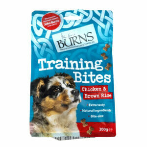 BURNS Training Treats Chicken & Brown Rice 200g front pack