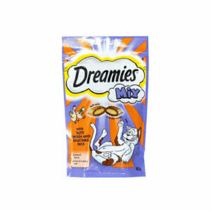DREAMIES Chicken & Duck Mix Cat Treats 60g front pack