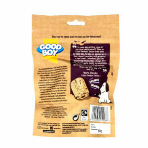 Good Boy Crunchies Minis Duck Dog Treats 60g back pack