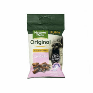 NATURES MENU Original Meaty Treats with Chicken for Puppy 60g front pack