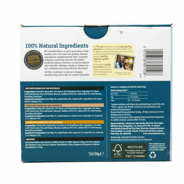 NATURO Adult Mini 150g Pouch Variety 12 pack