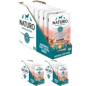 24 Pouches of Naturo Mini Small Breed Salmon with Rice and Vegetables