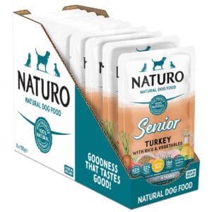 8 Pouches of Naturo Senior Turkey with Rice and Vegetables