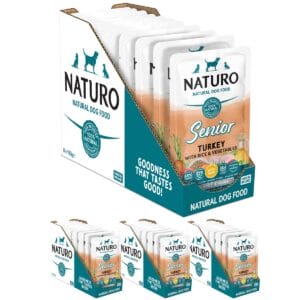 32 Pouches of Naturo Senior Turkey with Rice and Vegetables