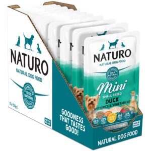 8 Pouches of Naturo Mini Small Breed Duck with Rice and Vegetables