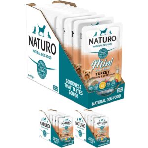 24 Pouches of Naturo Mini Small Breed Turkey with Rice and Vegetables