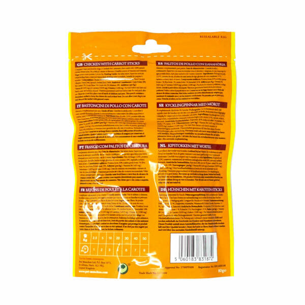 PET MUNCHIES Natural Chicken with Carrot Sticks 80g