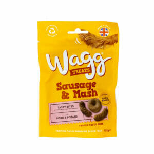 WAGG Sausage & Mash Dog Treats 125g front pack