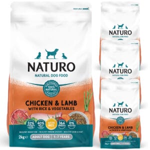 Naturo Chicken & Lamb with Rice 2kg x 4