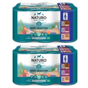 NATURO Grain & Gluten Free Meaty Selection in a Herb Jelly 6x390g - 2 Packs