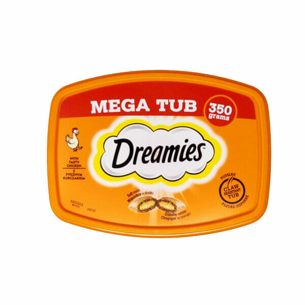 Dreamies Cat Treats Tasty Chicken Tub 350g