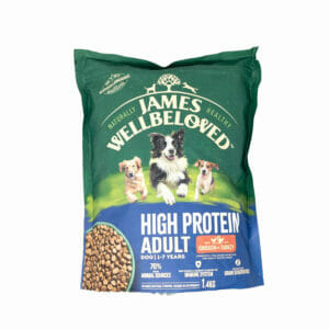 James Wellbeloved Adult Dog High Protein Chicken & Turkey Dry Dog Food 1.4kg front pack