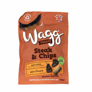 Wagg Tasty Bites Steak & Chips with Beef & Potato 125g