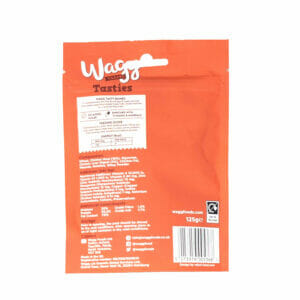 Wagg Tasty Bones Chicken & Liver Treats 125g back pack