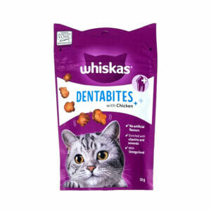 Whiskas Dentabites Cat Treats with Chicken 50g